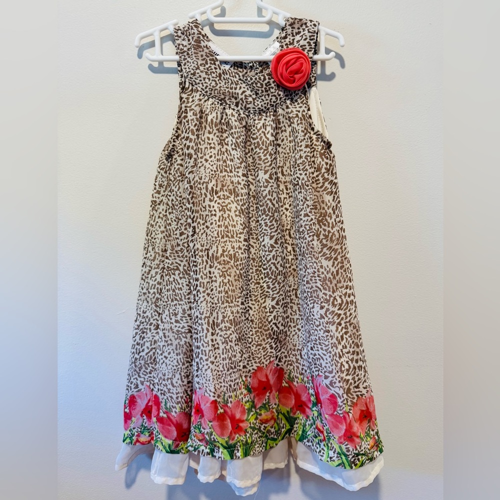 Blueberi Boulevard Animal Print Sundress